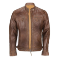 Jawalson Brown Sheep Leather Jacket