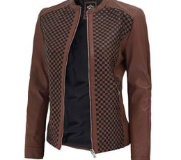 Jawalson Women Leather Jacket Black / Brown Real Lambskin Leather Jackets for Women