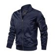 Jawalson Men’s Jacket-Lightweight Casual Spring Fall Thin Bomber Zip Pockets Coat Outwear