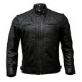 Jawalson Genuine Leather MotorBike Jacket Black