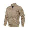 Jawalson Men’s Jacket-Lightweight Casual Spring Fall Thin Bomber Zip Pockets Coat Outwear