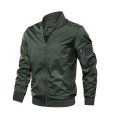 Jawalson Men’s Jacket-Lightweight Casual Spring Fall Thin Bomber Zip Pockets Coat Outwear