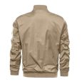 Jawalson Men’s Jacket-Lightweight Casual Spring Fall Thin Bomber Zip Pockets Coat Outwear