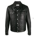 Jawalson button-up leather jacket