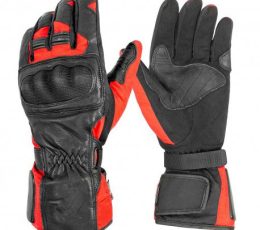 Jawalson Touchscreen Motorbike Waterproof Motorcycle Biker Racing Gloves with Carbon Fiber Knuckle