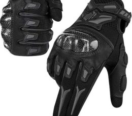 Jawalson Motorcycle Gloves For Men Women Touchscreen Hard Knuckle