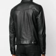 Jawalson button-up leather jacket