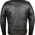 Jawalson Men’s Infinity Airflow Perforated Leather Motorbike Jacket CE Armor Biker Leather Jacket