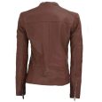 Jawalson Women Leather Jacket Black / Brown Real Lambskin Leather Jackets for Women